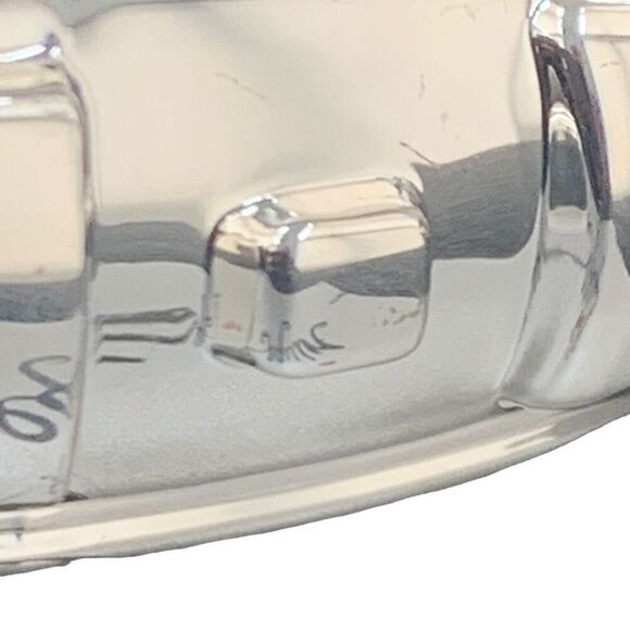 Set of 2 Sequin NYC Crystal Bangle Bracelets – Navy & Silver – Hinged Pair - Picture 5 of 10